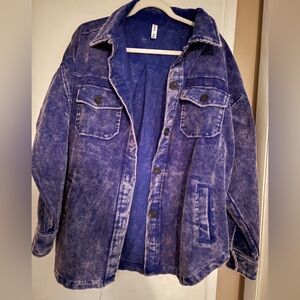 NWOT Zenana shacket. Size medium